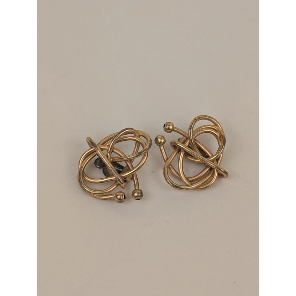 GF art nouveau knot earrings